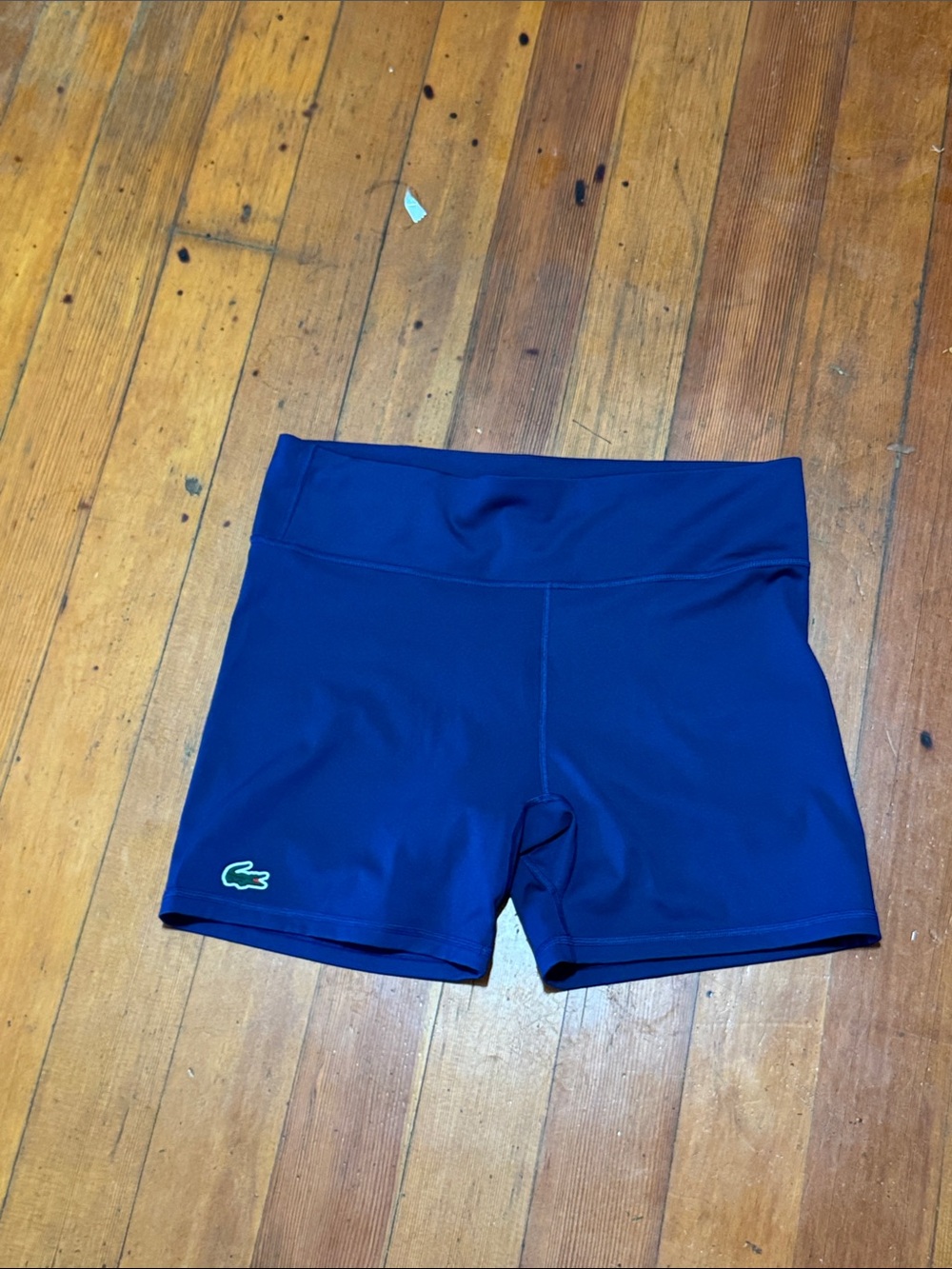 Lacoste Women's Dark Blue Fitted Bike Shorts